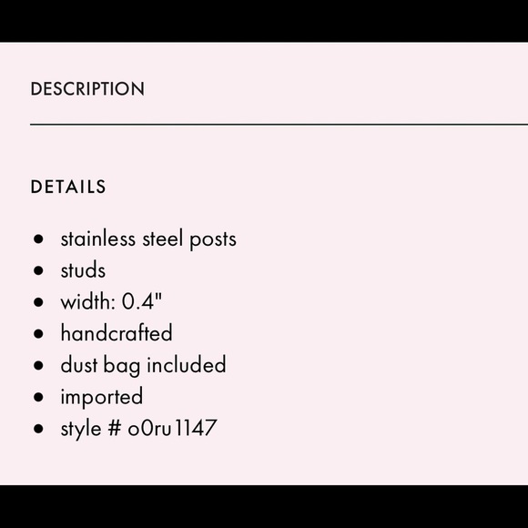 NEW KATE SPADE ♠️LADY MARMALADE ROSE GOLD STUD EARRINGS - Picture 8 of 8